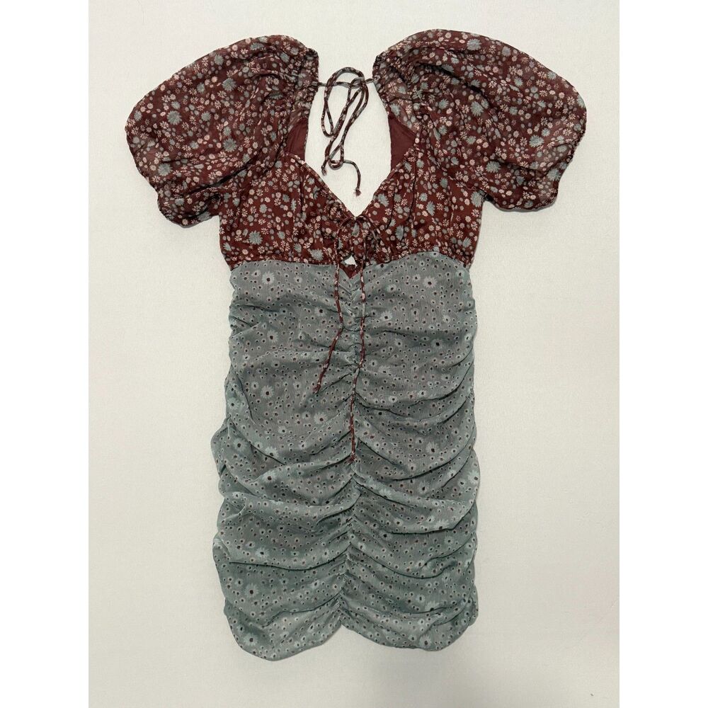 Free People "Tessa" Ruched Floral Dress | Size Medium
